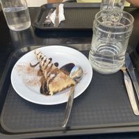 Raw vegan coconut tarte  at Veggie Momi in Albufeira