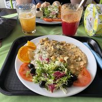Tofu special - lovely spicy taste   at Veggie Momi in Albufeira