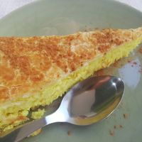 Coconut tart at Veggie Momi in Albufeira