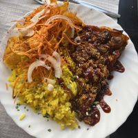 Curry pie (daily special)  at Veggie Momi in Albufeira