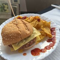 Beyond burger made simple for youngest   at Veggie Momi in Albufeira