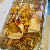 So big - we had to take this huge box of takeaway with us because we couldn’t finish  at Veggie Momi in Albufeira