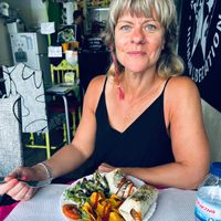Meatball wrap  at Veggie Momi in Albufeira