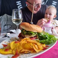The beyond burger at Veggie Momi in Albufeira