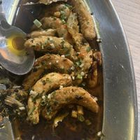 “Gambas” con licor   at Veggie Momi in Albufeira