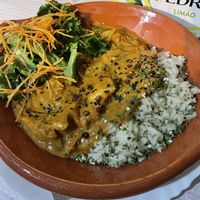 Shrimp curry   at Veggie Momi in Albufeira