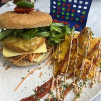 Not Chicken Sandwhich  at Veggie Momi in Albufeira