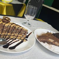 Peanut Butter & Chocolate Layered Cake and GF Coconut Chocolate Cake  at Veggie Momi in Albufeira