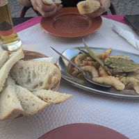 The 'drunken' shrimp, will dream of these  at Veggie Momi in Albufeira