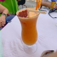 Tropical smoothie at Veggie Momi in Albufeira