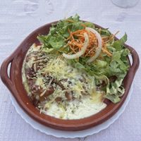 Jackfruit lasagna   at Veggie Momi in Albufeira