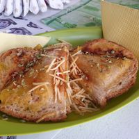 Cheese toastie at Veggie Momi in Albufeira