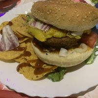 Beyond meat burger.. amazing ❤️😃🙏🏼🌱 at Veggie Momi in Albufeira