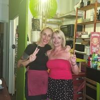 Monica and myself at Veggie Momi in Albufeira