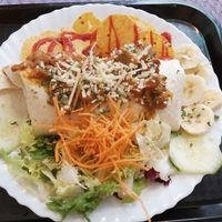 Seitan and Bean burrito at Veggie Momi in Albufeira