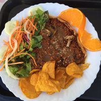 Plate of the day at Veggie Momi in Albufeira
