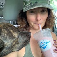 Strawberry Vegan milkshake. Purchase the pint of coconut then ask them to make a strawberry almond milkshake. Ask for extra strawberry syrup in it. So good!!! at Ice Dreammm Shop in Lutz