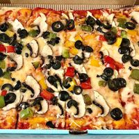 Veggie pizza  at PINZA - Jumeirah Village Circle in Dubai