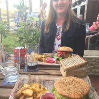 Vegan burger and mushrooming at The Burger Cafe in Tenerife
