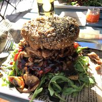 The jackpot burger at The Burger Cafe in Tenerife