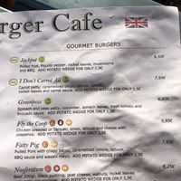 Vegan burger options, hopefully happy cow doesn’t kill the quality again. at The Burger Cafe in Tenerife