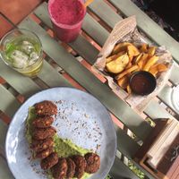 Amazing falafel!! at The Burger Cafe in Tenerife