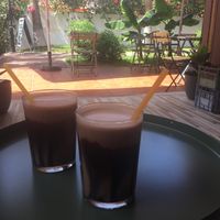 Chocolate milkshakes  at The Burger Cafe in Tenerife