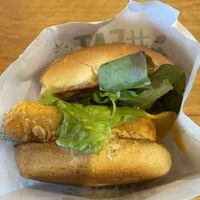 “Fish” burger at Next Level Burger - Roosevelt in Seattle