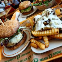 Signature burger with pepper jack cheeze at Next Level Burger - Roosevelt in Seattle