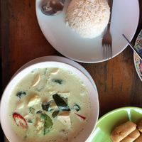 Vegan green curry  at Prayai in Koh Samui