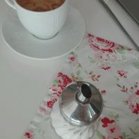 black coffee at Cafe Lotti in Munich
