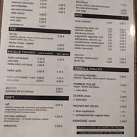 Menu, at Cafe Morgenrot in Berlin