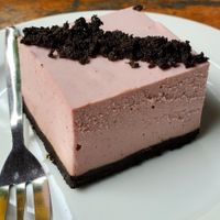 Cashew-based berry "cheesecake" at Cafe Morgenrot in Berlin