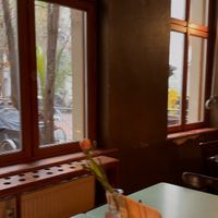 Window seating inside of hall  at Cafe Morgenrot in Berlin