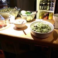 The buffet at Cafe Morgenrot in Berlin