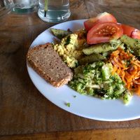 My first plate at Cafe Morgenrot in Berlin