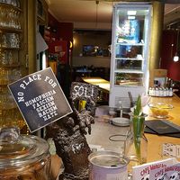 Counter, order here at Cafe Morgenrot in Berlin