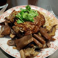 Aubergine  dish at Vegicano in Madrid