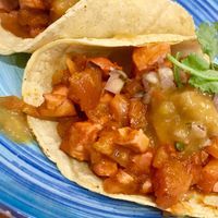 Tacos al pastor  at Vegicano in Madrid