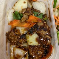 Veggie duck in black bean sauce  at New Happy Palace  in Gillingham