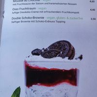 Menu desserts at Herbstapfel in Kassel