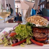 Triple B burger - fantastic patty and homemade BBQ sause at Herbstapfel in Kassel