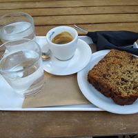 Banana cake at Barbarella Juicebar in Ljubljana