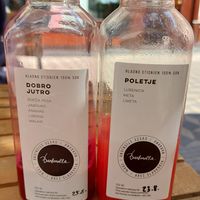 Freyhly squeezed juices. at Barbarella Juicebar in Ljubljana