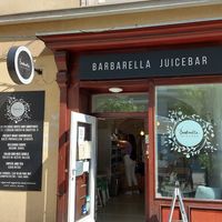 Outside. at Barbarella Juicebar in Ljubljana