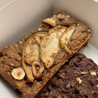 Chickpea blondie at Barbarella Juicebar in Ljubljana