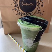 Green detox smoothie at Barbarella Juicebar in Ljubljana
