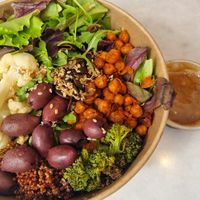 Quinoa salad at Barbarella Juicebar in Ljubljana