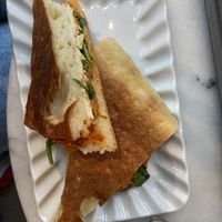 sandwich with tofu and vegan pesto   at Barbarella Juicebar in Ljubljana