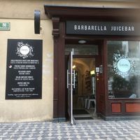 Storefront  at Barbarella Juicebar in Ljubljana